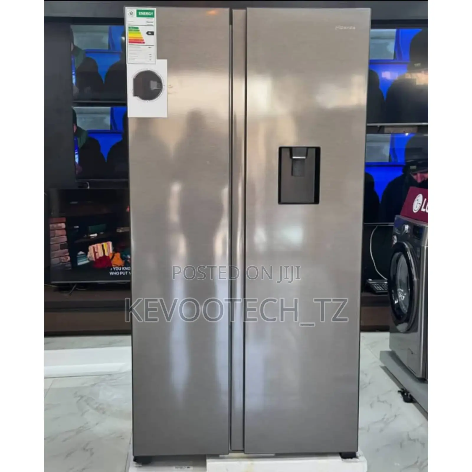 Hisense Refrigerator 514l Side by Side Door Waterdispenser