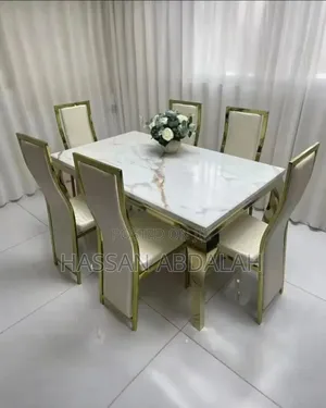Daining Table Marble Ya Viti6 Og