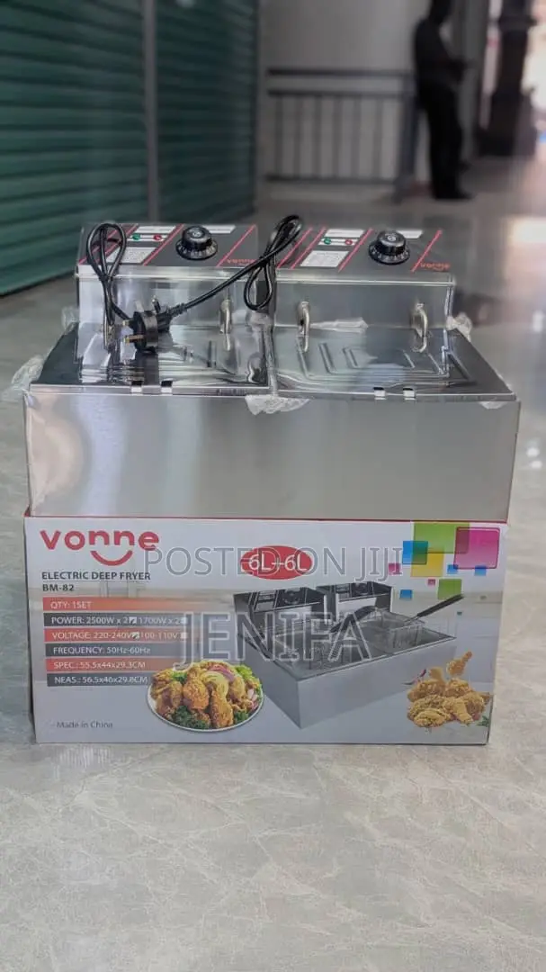 Double Electric Deep Fryer 6l+6l