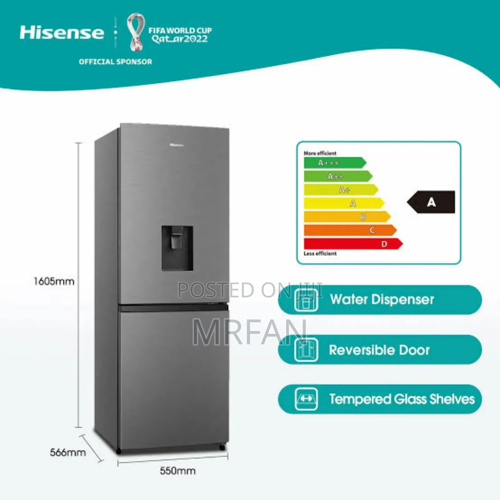Hisense Fridge 222l