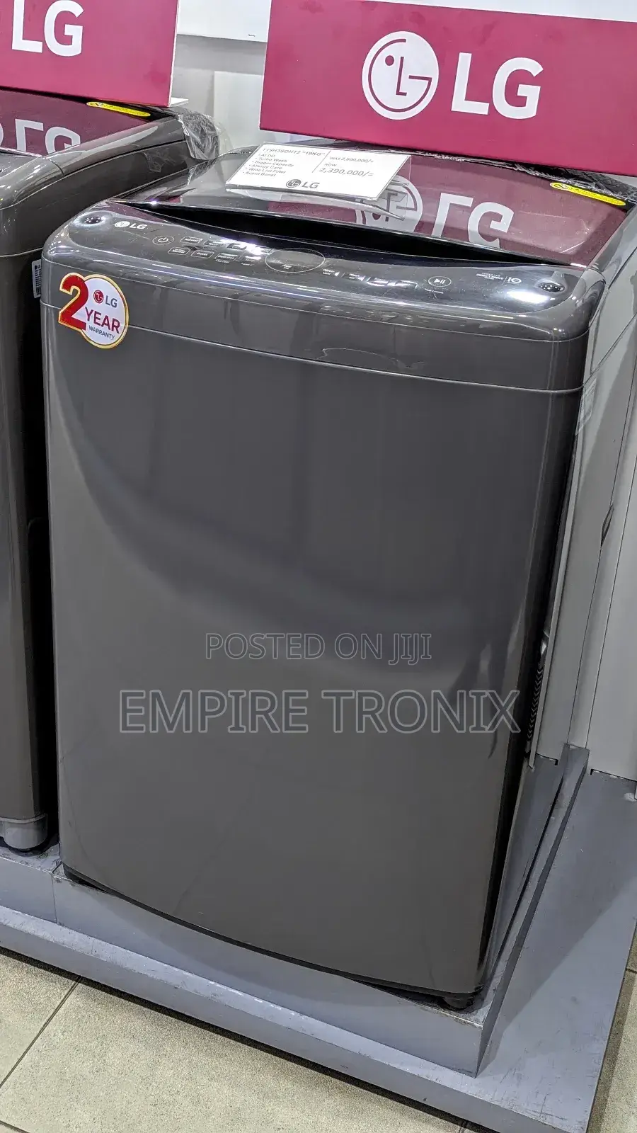 Lg 19 Kg Top Load Washing Machine, Steam