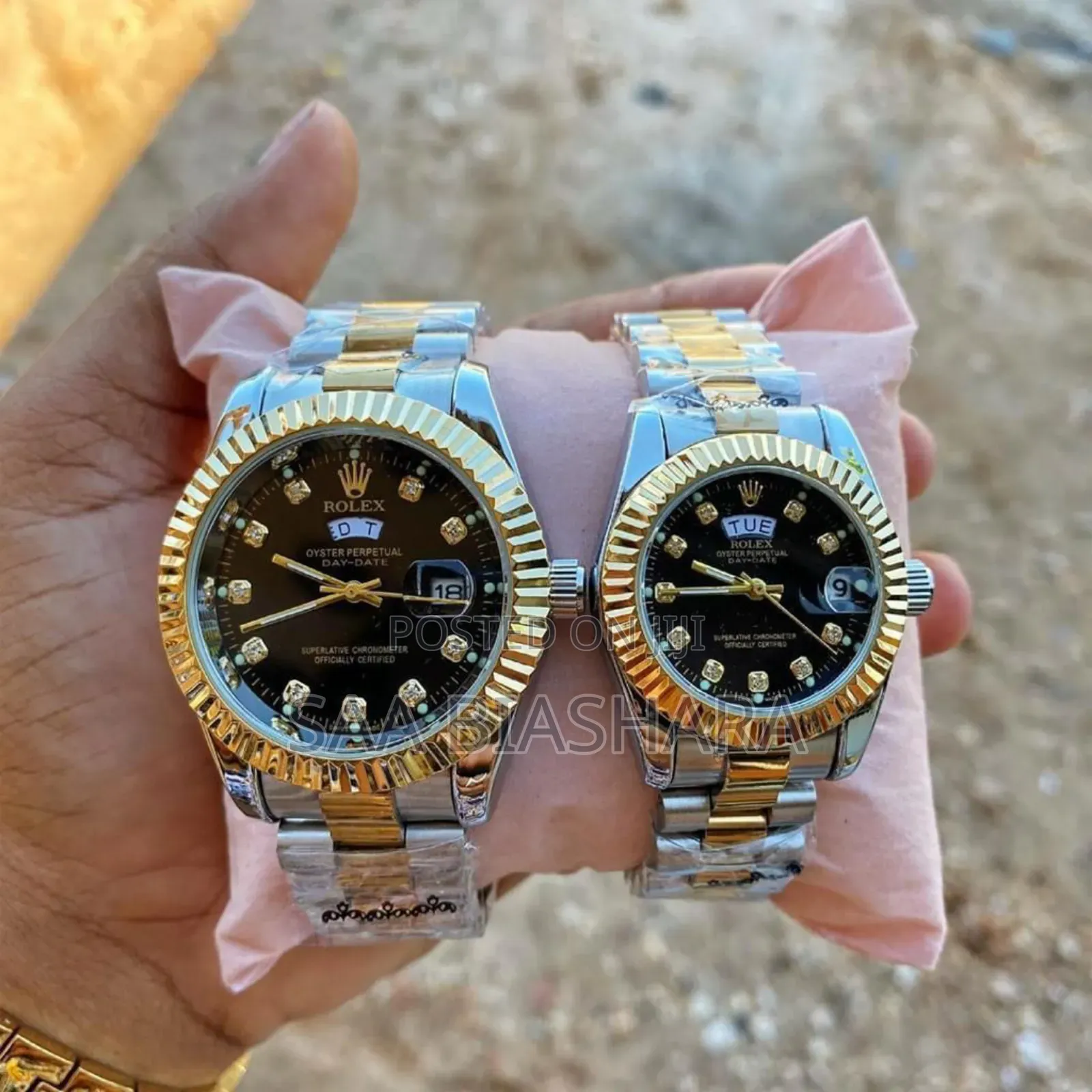 Rolex Couple Watches Offer for Eid Gold Silver Black