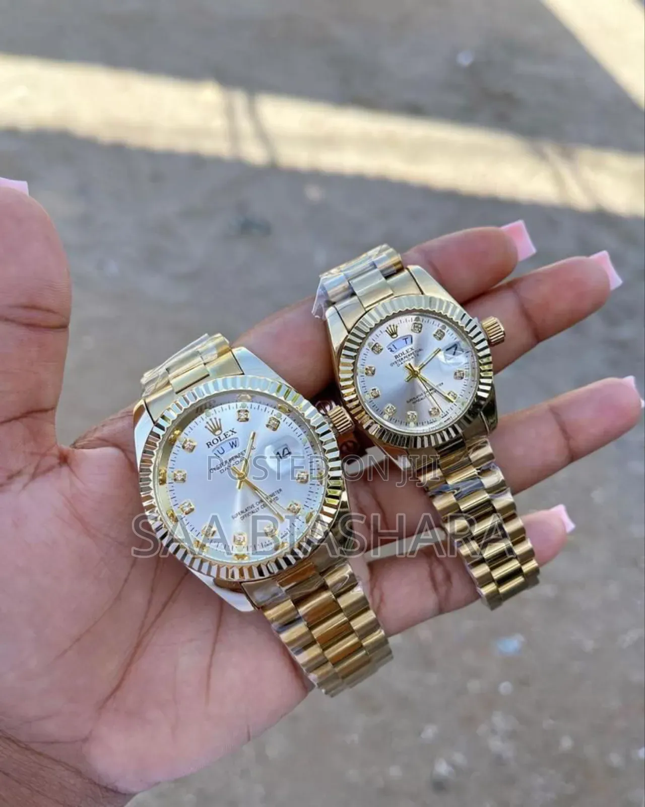 Rolex Couple Watches Offer for Eid Gold and Whiteee