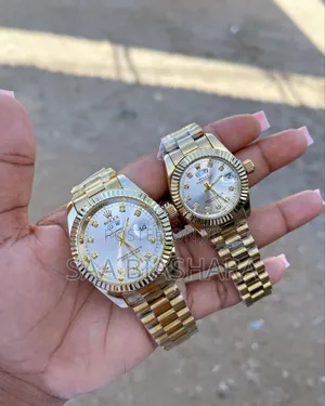 Rolex Couple Watches Offer for Eid Gold and Whiteee