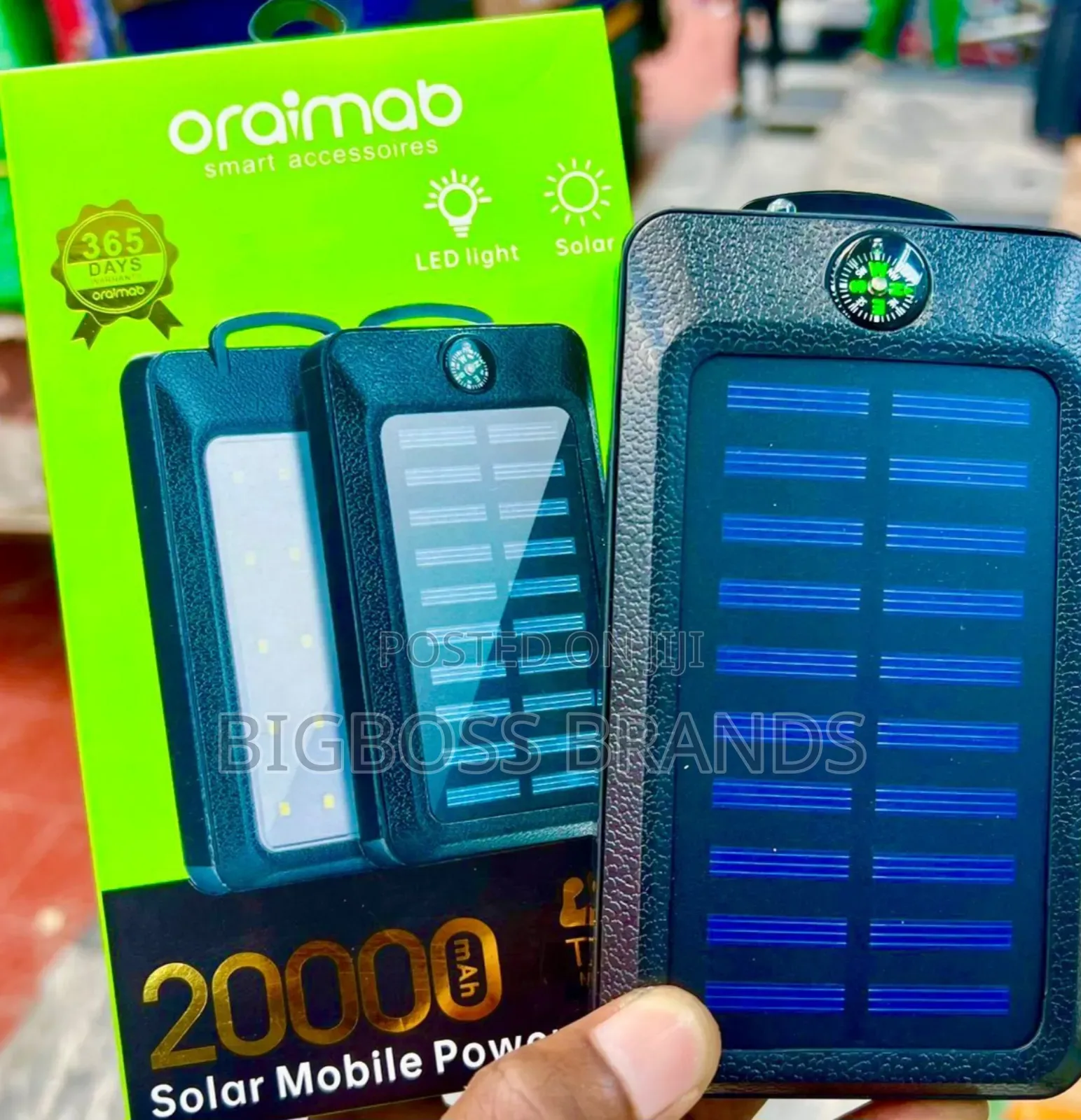 Oraimo Power Bank Solar Na Umeme 20000 Mah