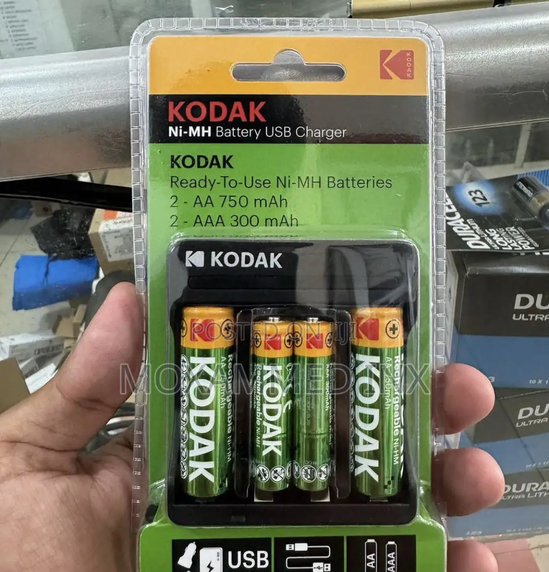 Kodak Ni-Mh Battery Usb Charger 2 - Aa 750 Mah 2 - Aaa