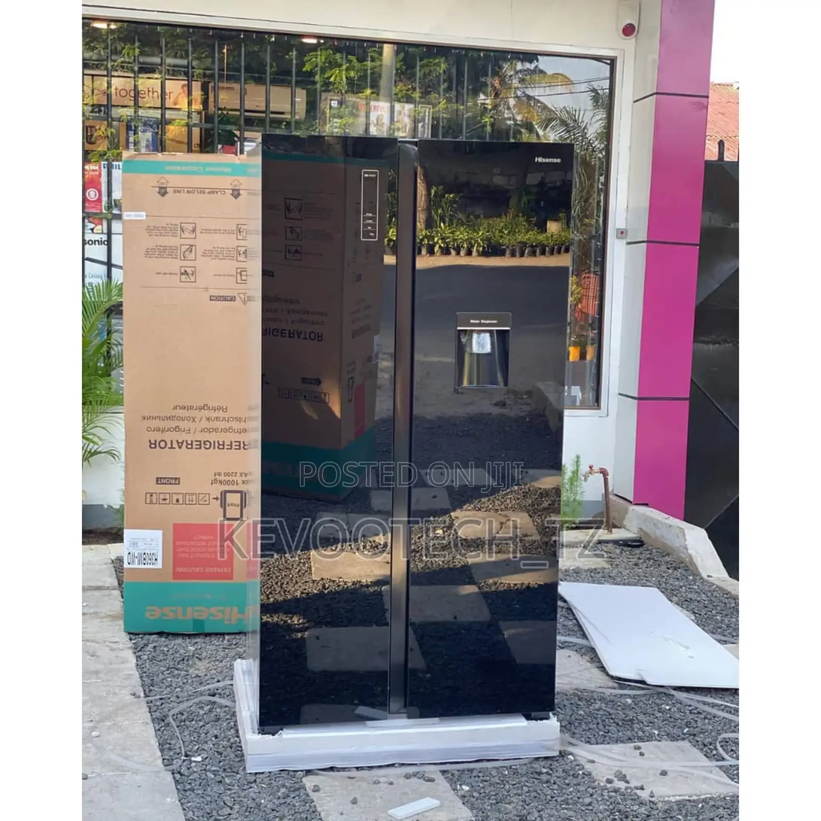Hisense Refrigerator 514l Side by Side Door, Water Dispenser