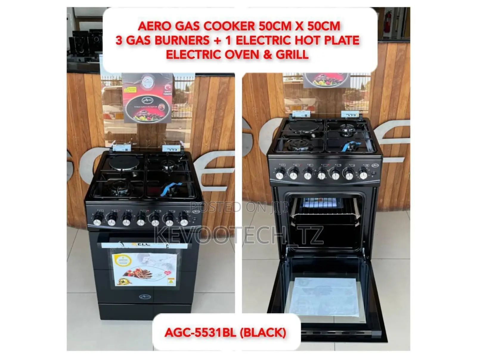 Aero Freestanding Gas Cooker Agc-5531bl