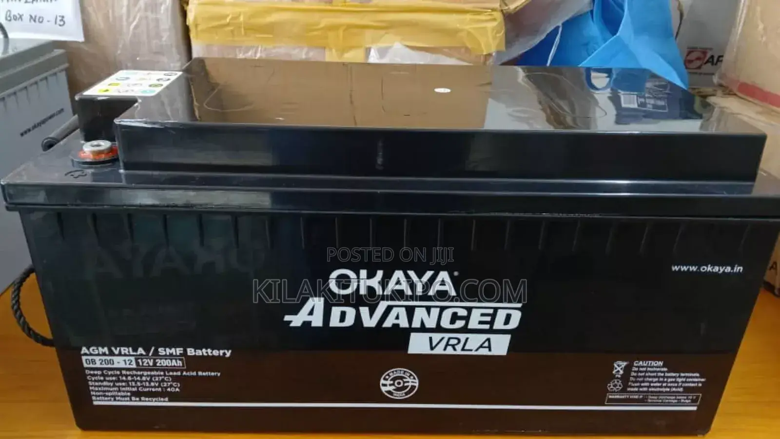 Okaya Advanced (Vrla) Solar Battery 200ah