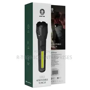 Green Lion 2 In1 Adjustable Torch 3w Led 130lm 1200mah
