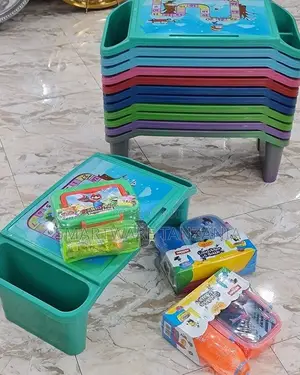 Plastic Breakfast Tray With Side Pockets Kids Lap Desk