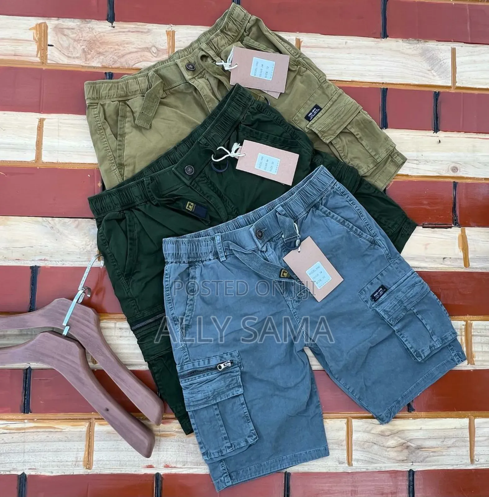 Men's Short Cargo Plain Quality QXL Style