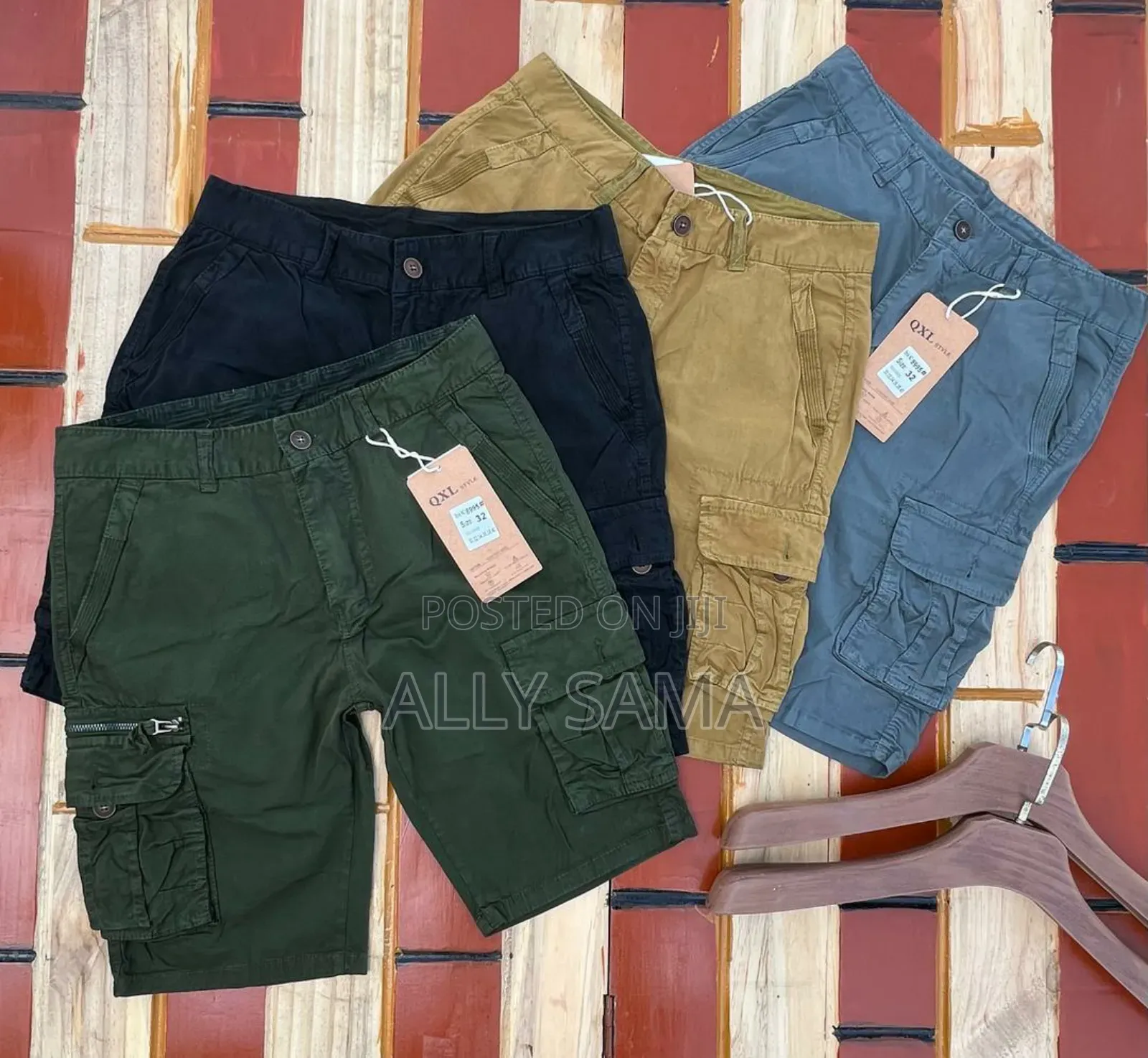 Men's Short Cargo Plain Quality QXL Style