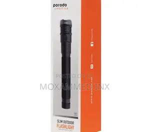 Porodo Pd-Ls18wfl Heavy Duty Slim Outdoor Flashlight High
