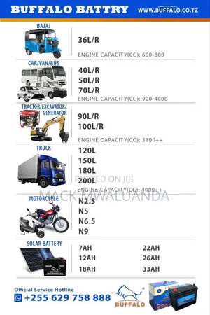 Buffalo Car Solar Batteries but Brand Like Elephant,