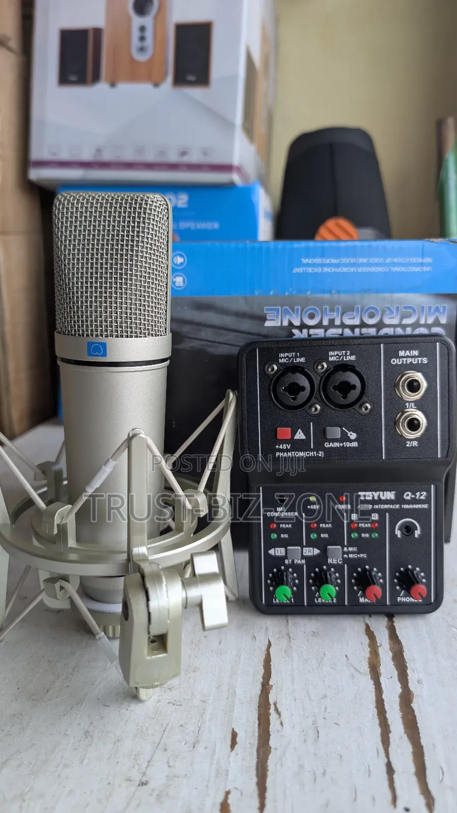Microphone and Sound Card Q12 Njia2 16bit