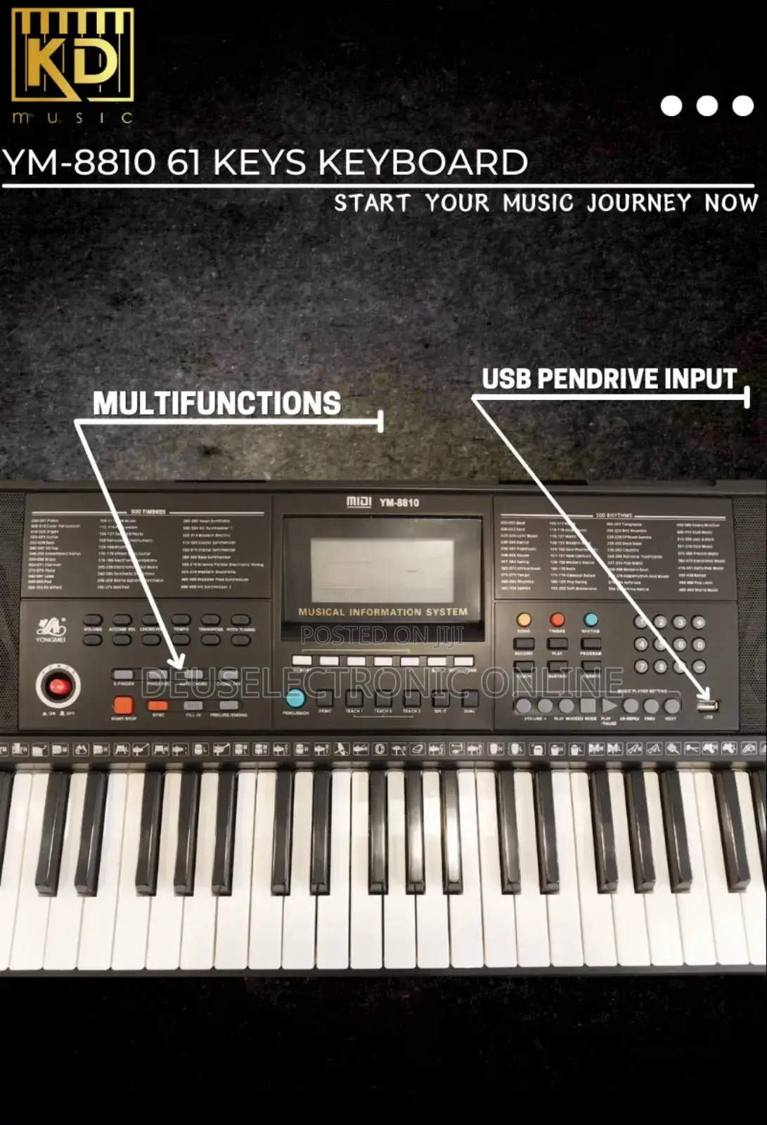 Ym-8810 Keyboard With Stand