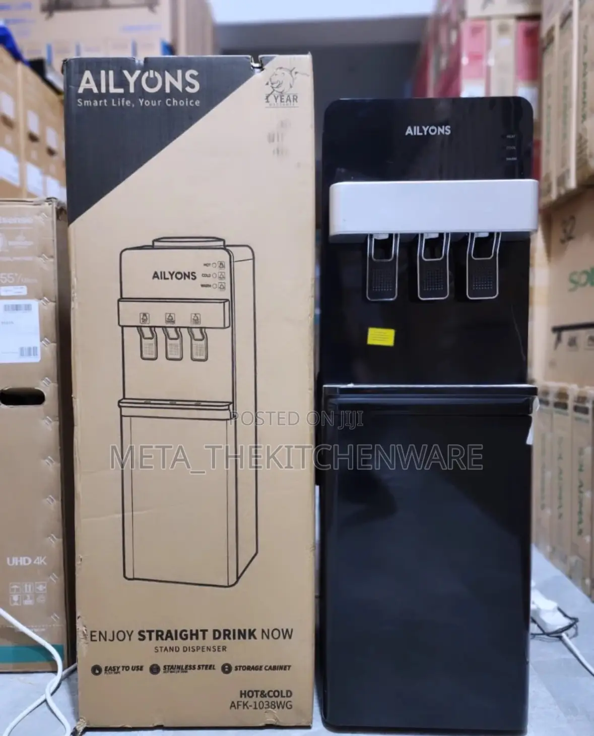 Ailyons Water Dispenser 3taps With Cabinet