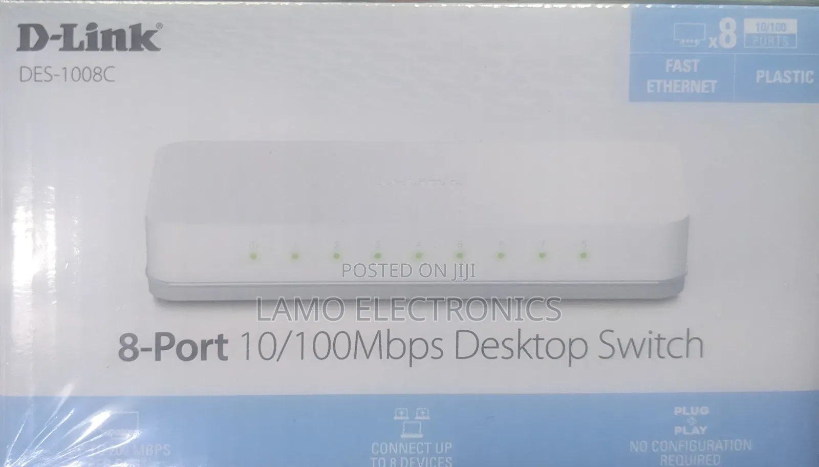 D-Link Des-1008c 8port 10/100mbps Switch