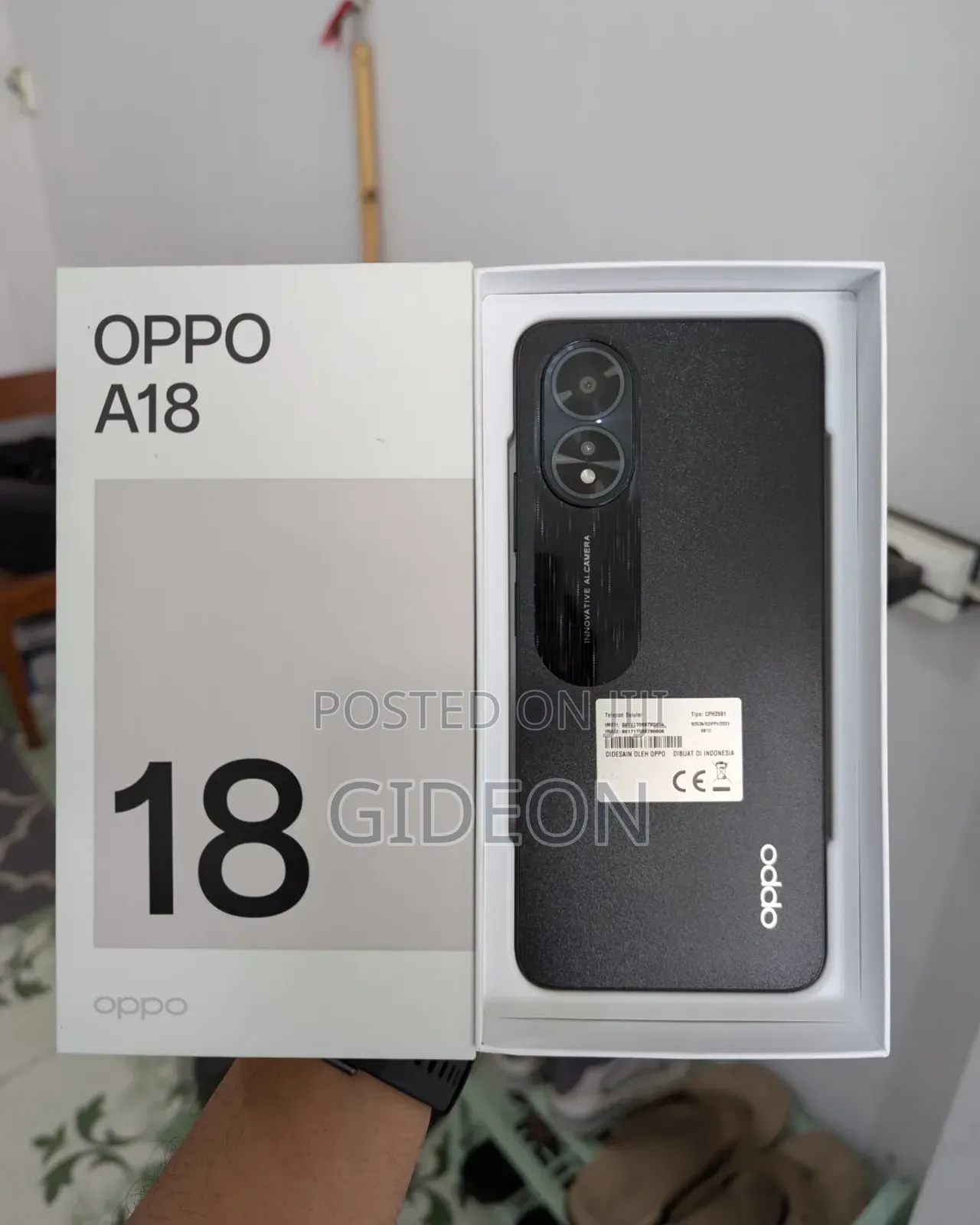 New Oppo A18 128 GB Black