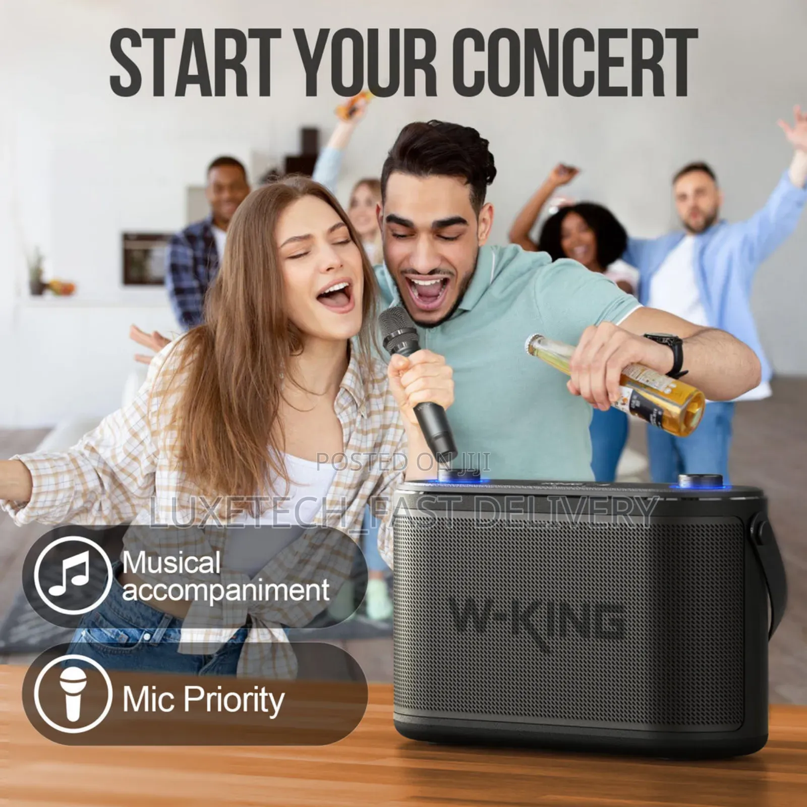 W-king H10 Bluetooth Speaker With 2 Mics
