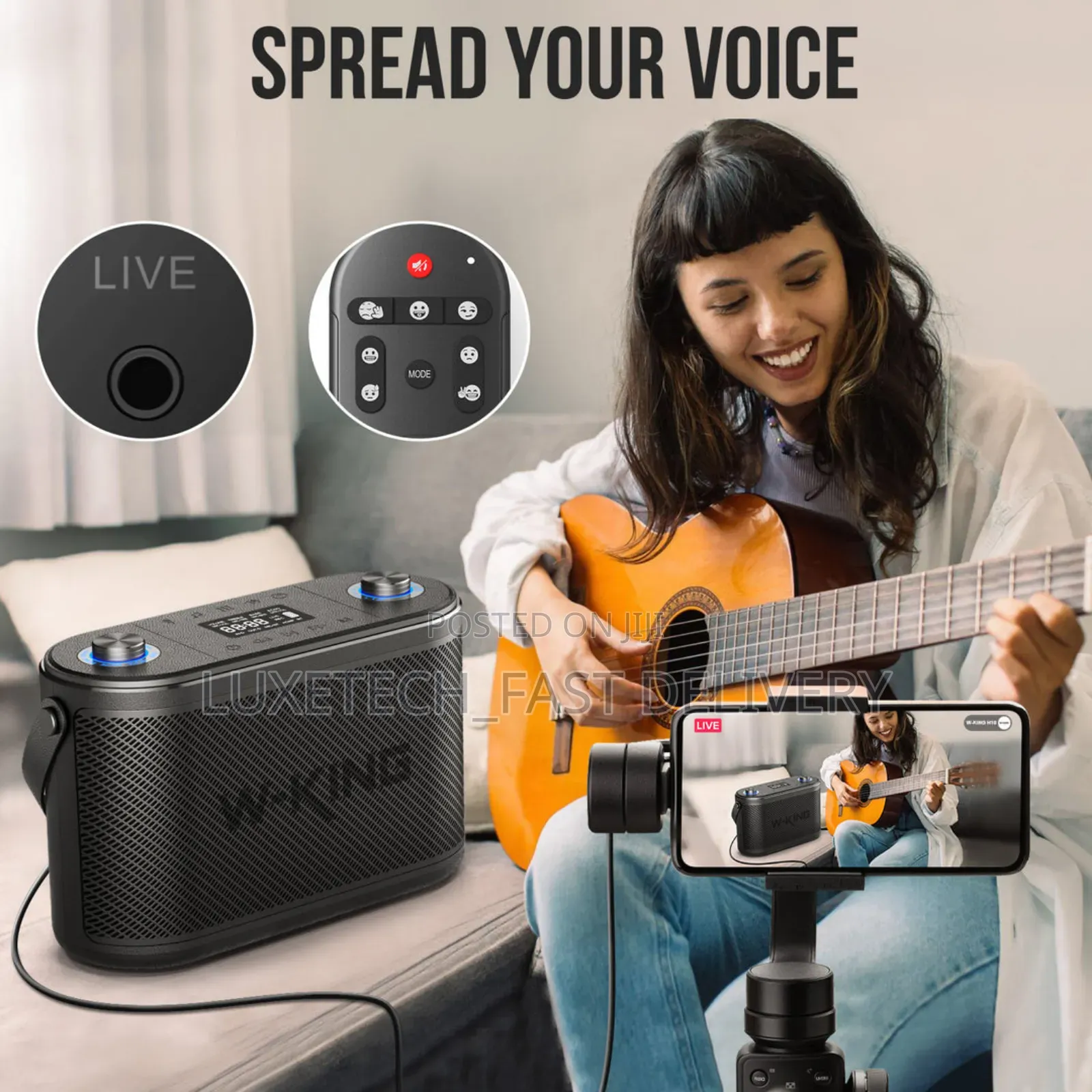 W-king H10 Bluetooth Speaker With 2 Mics