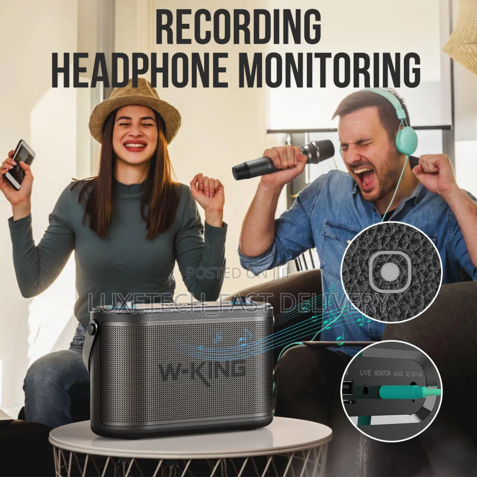 W-king H10 Bluetooth Speaker With 2 Mics
