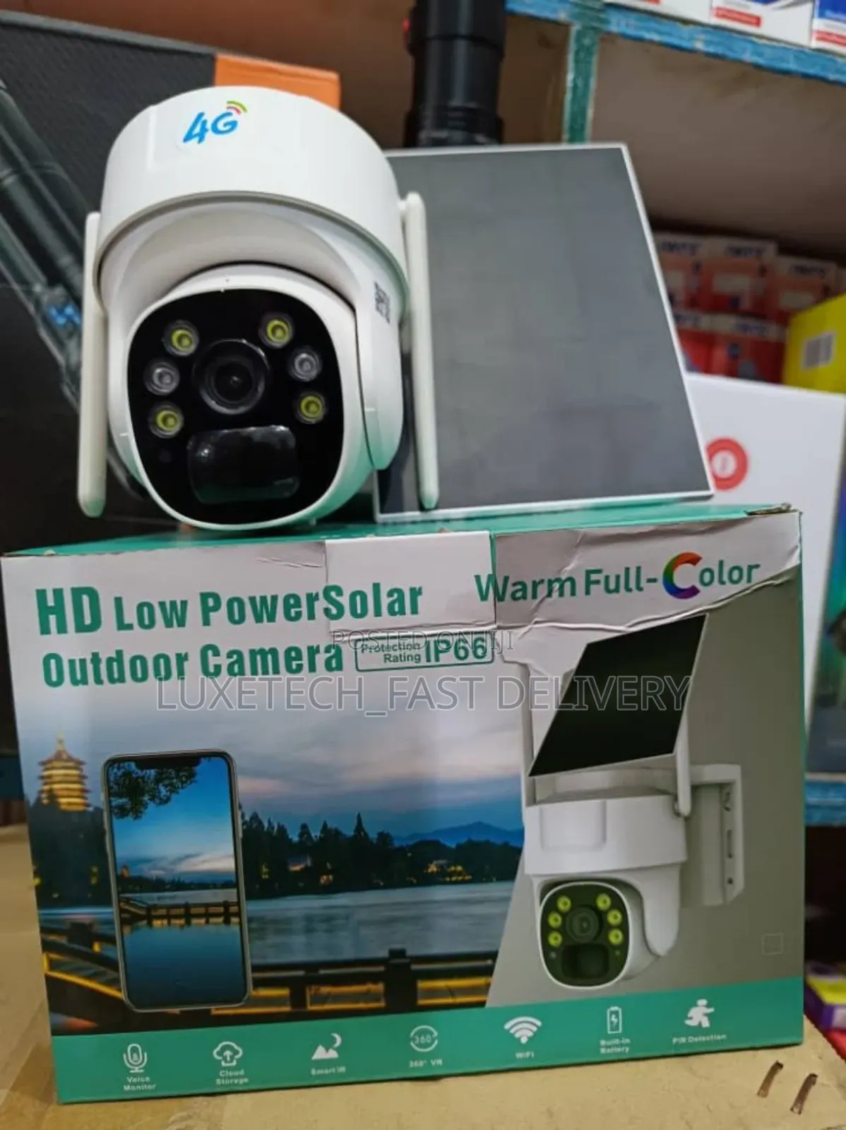 Solar-Powered Outdoor Security Camera (Cctv Camera)