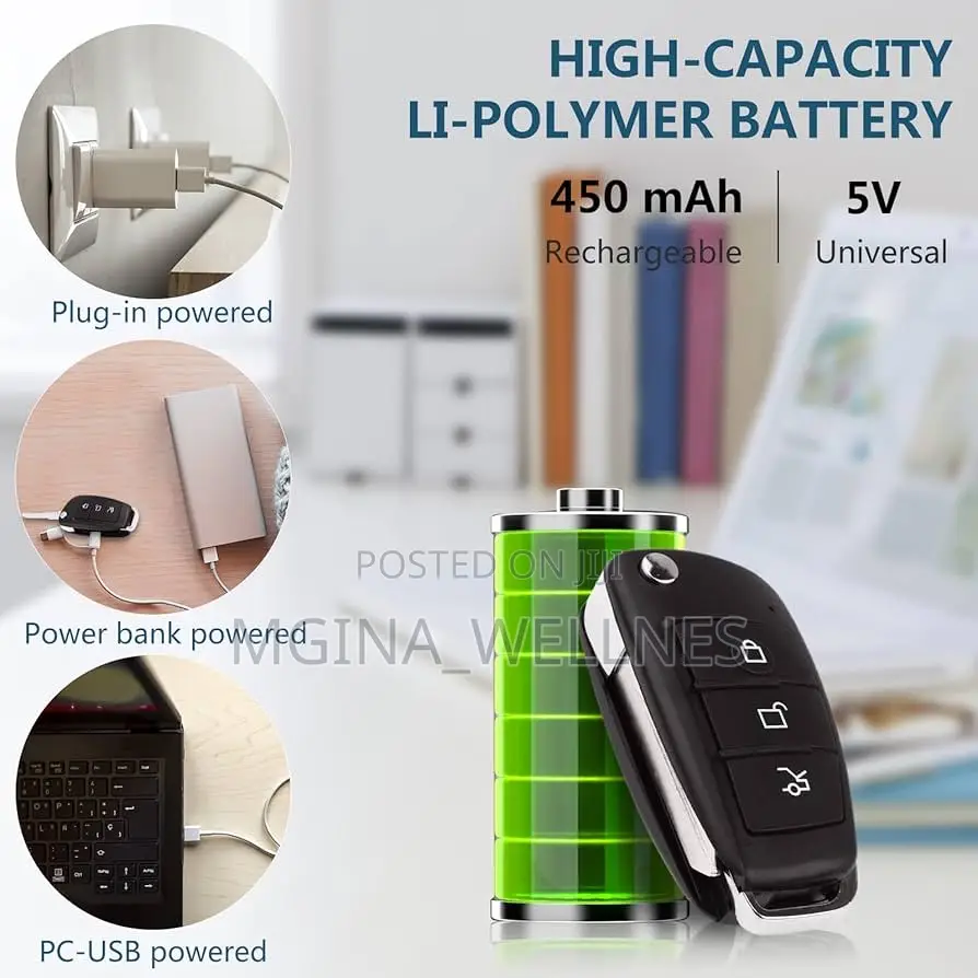 Mini Car Key Hidden Camera, 1080p Hd Portable Spy Camera