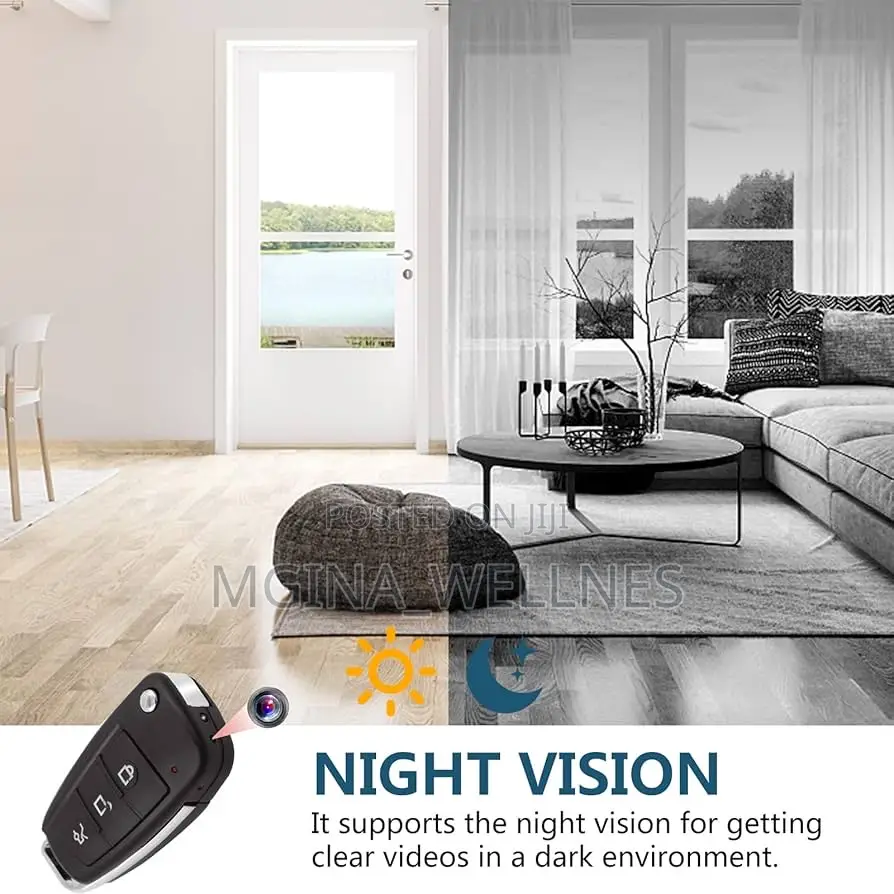 Mini Car Key Hidden Camera, 1080p Hd Portable Spy Camera