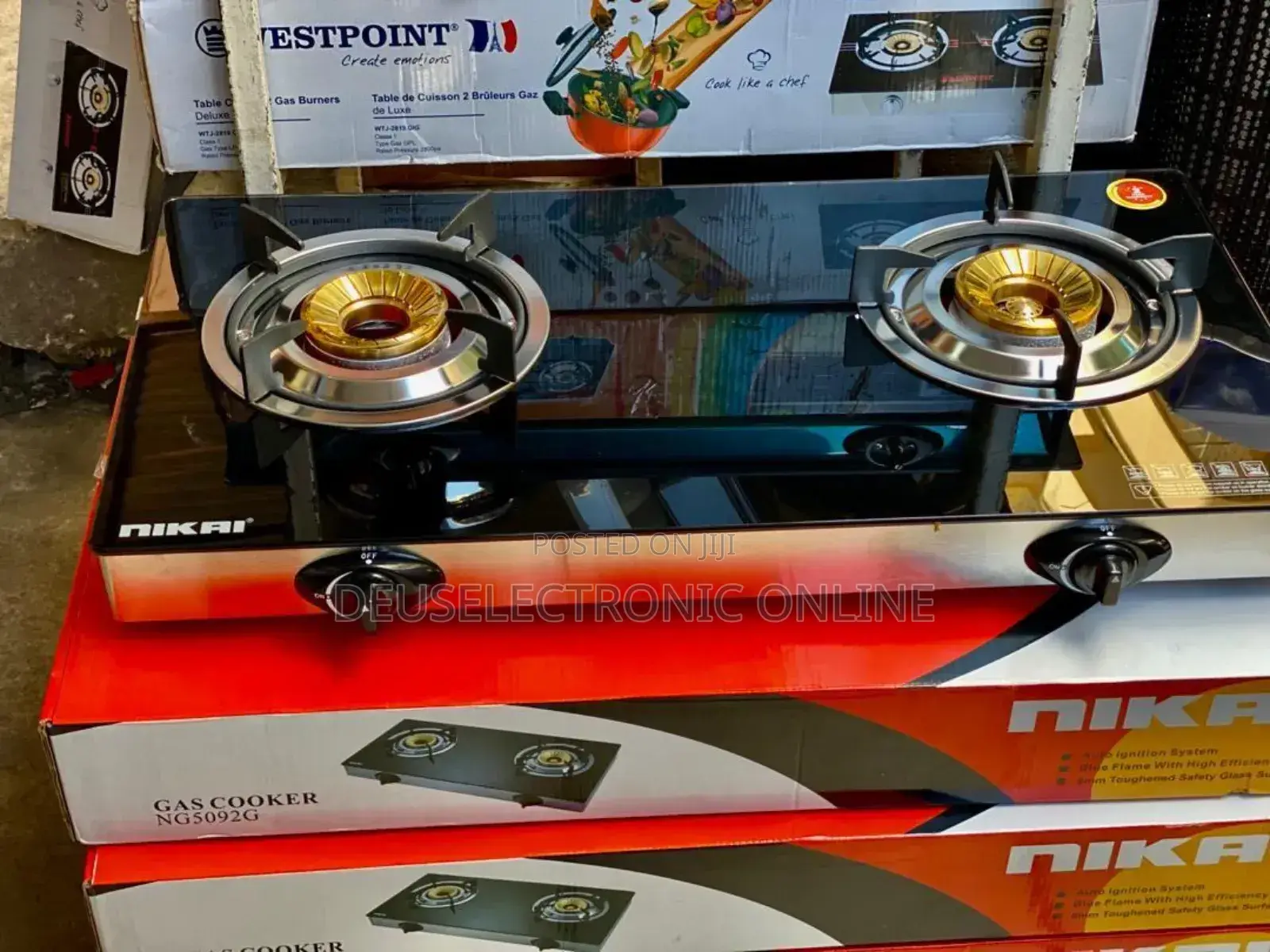 Nikai Kioo 2 Plate Gas