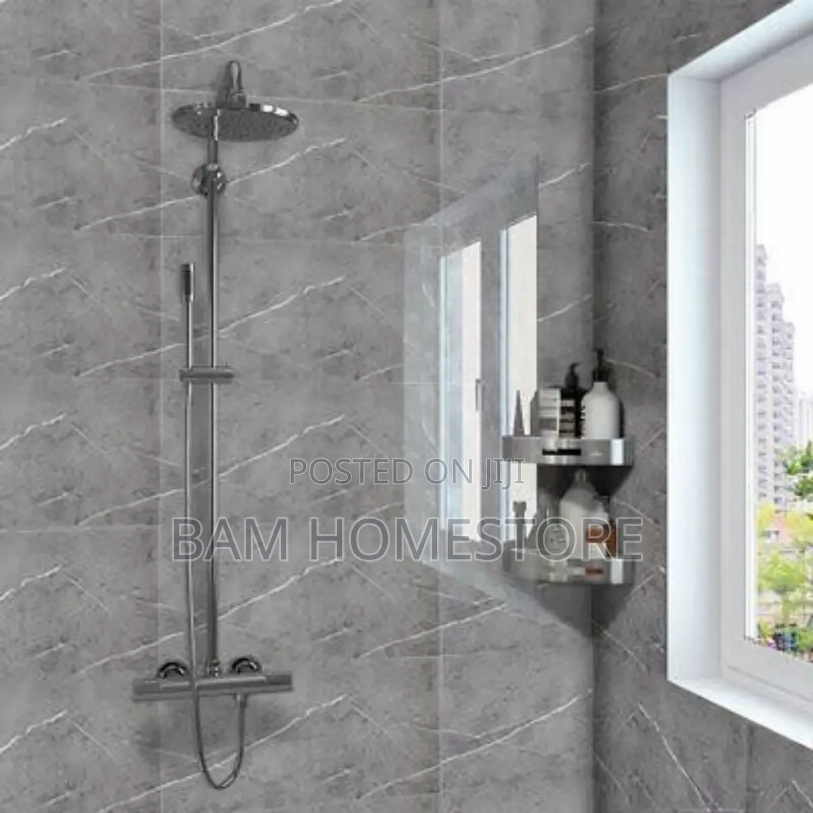 Washroom Self Adhesive Marble Stickers/Wallpaper (10m*60cm)