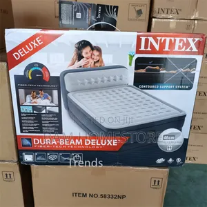 Airbed/ Air Mattress 5*6 With Raised Headboard