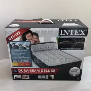 Airbed/ Air Mattress 5*6 With Raised Headboard