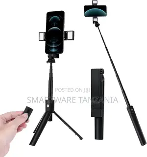Selfie Stick Tripod Stand With Led Fill Lights 360° Rotation