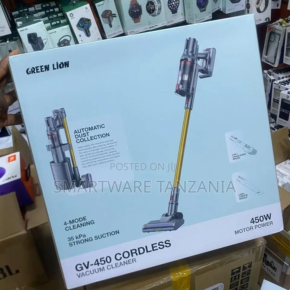 Green Lion Cordless Vacuum Cleaner, Touch Control Display