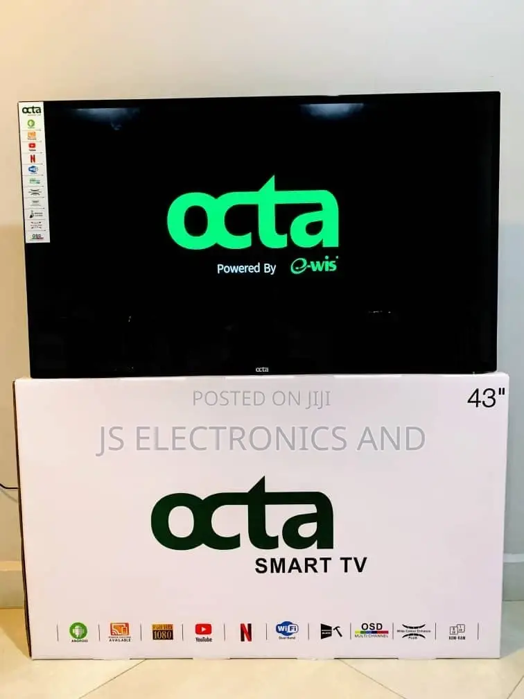 Octa Nchi 43 Double Glass Smart Tv Full Hd Ina Quality Mzuri