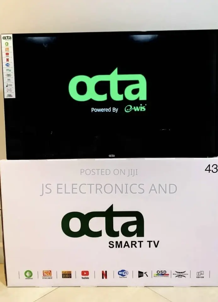 Octa Nchi 43 Double Glass Smart Tv Full Hd Ina Quality Mzuri