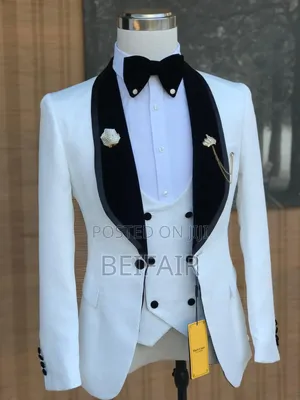 White Suit Black Collar