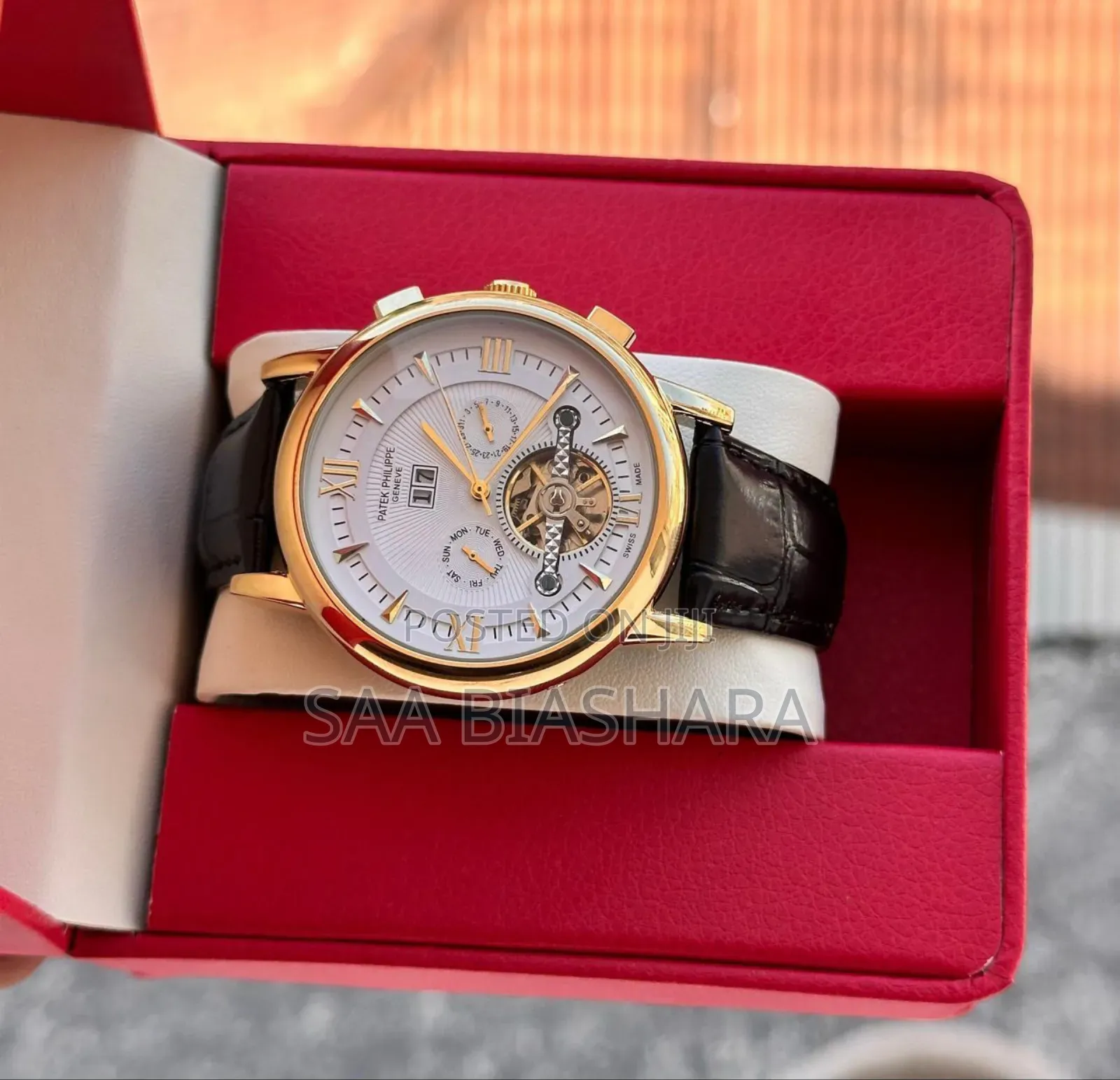 Patek Phillipe Tourbillon5207 (Automatic) Leather Belt Br