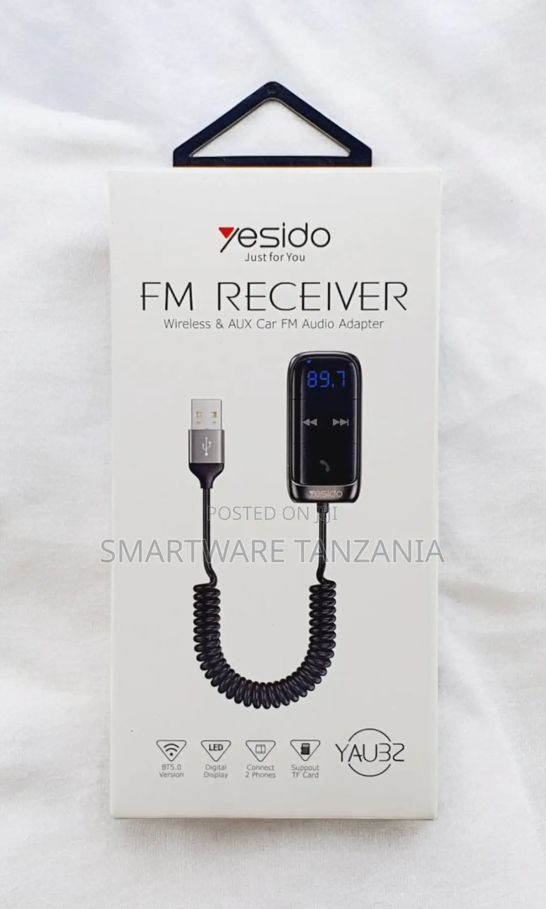 Yesido Yau32 Wireless Aux Car Fm Receiver, Audio Adapter