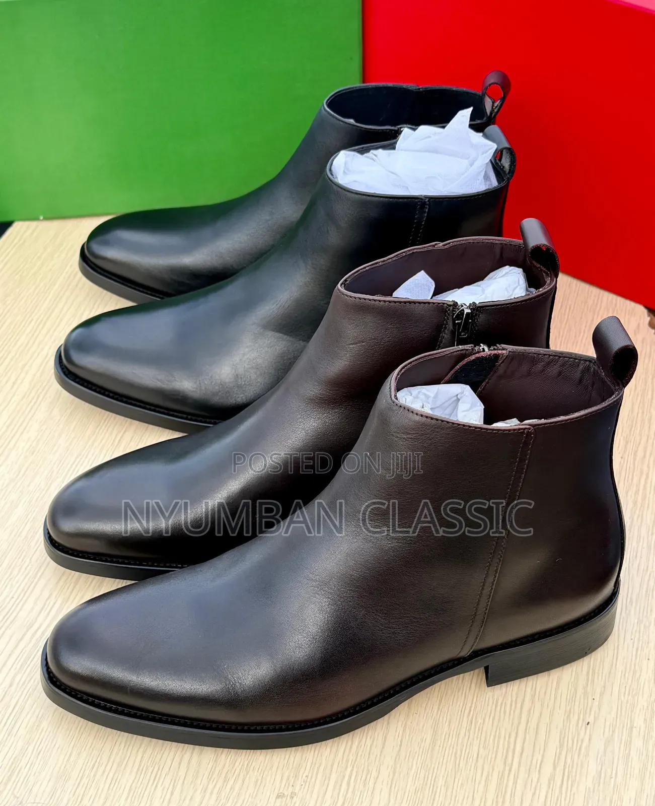 Ankle Leather Shoes