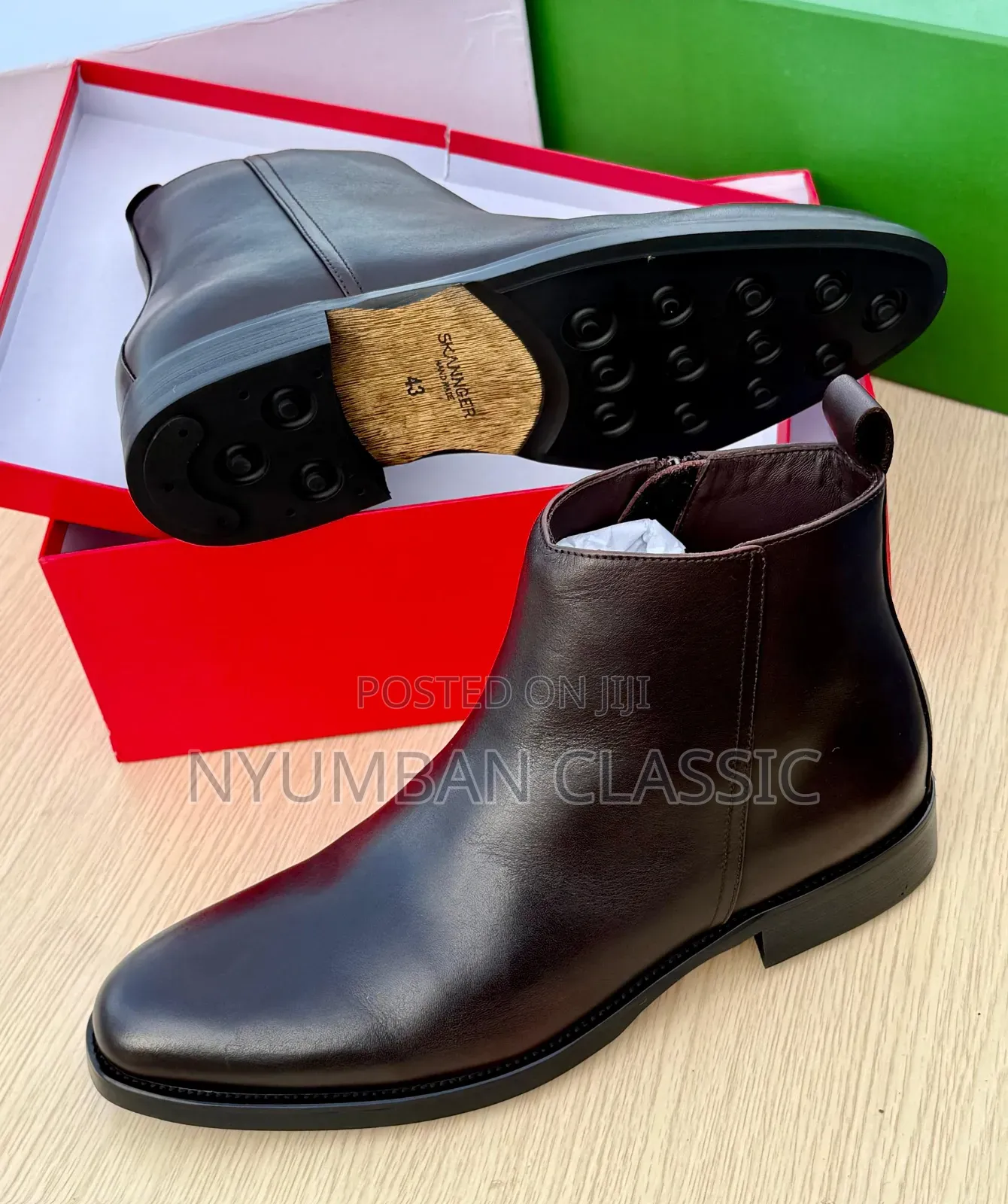 Ankle Leather Shoes
