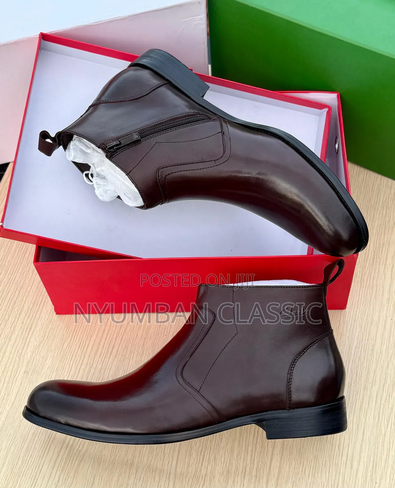 Ankle Leather Shoes
