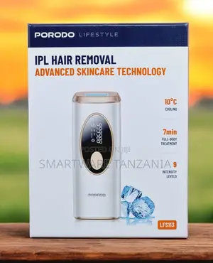 Porodo Ice-cooling Ipl Hair Removal Laser With Uk Power Plug