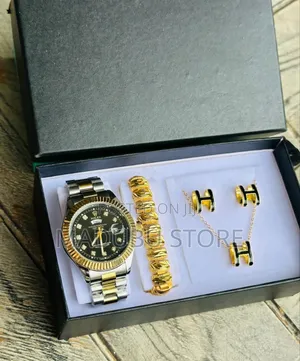 Women's Set of Watch, Bracelet, Earrings and Necklace