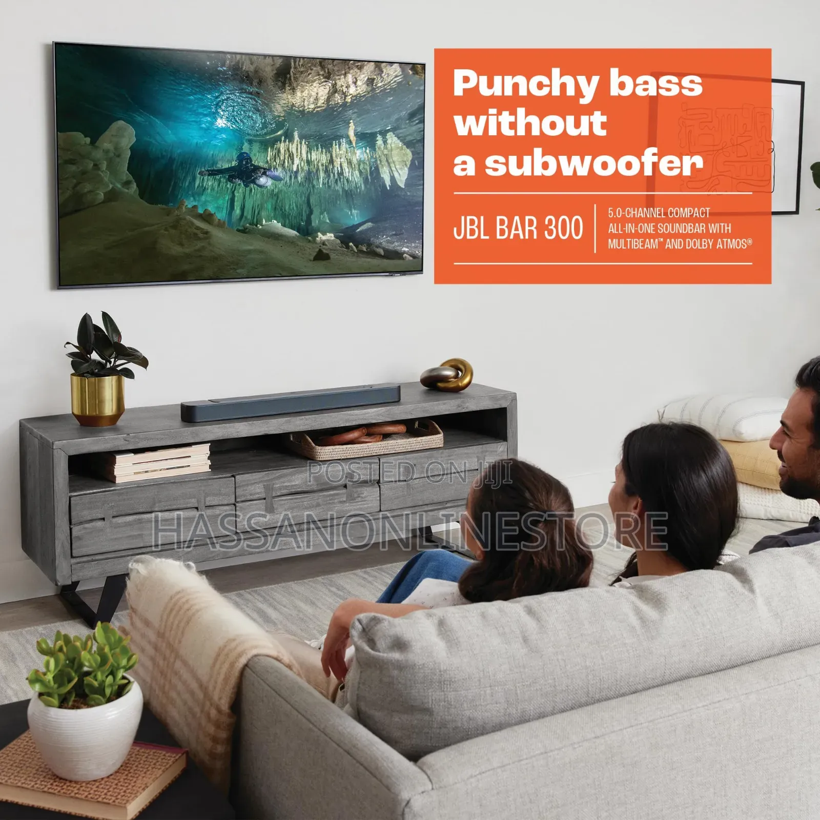 JBL Bar 300 260w 5-Channel Dolby Atmos Soundbar