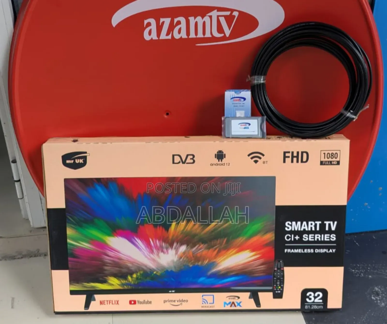 Smart Tv, Azam Dish Cam Card
