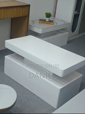 Coffee Table Nyeupe Imara Sana