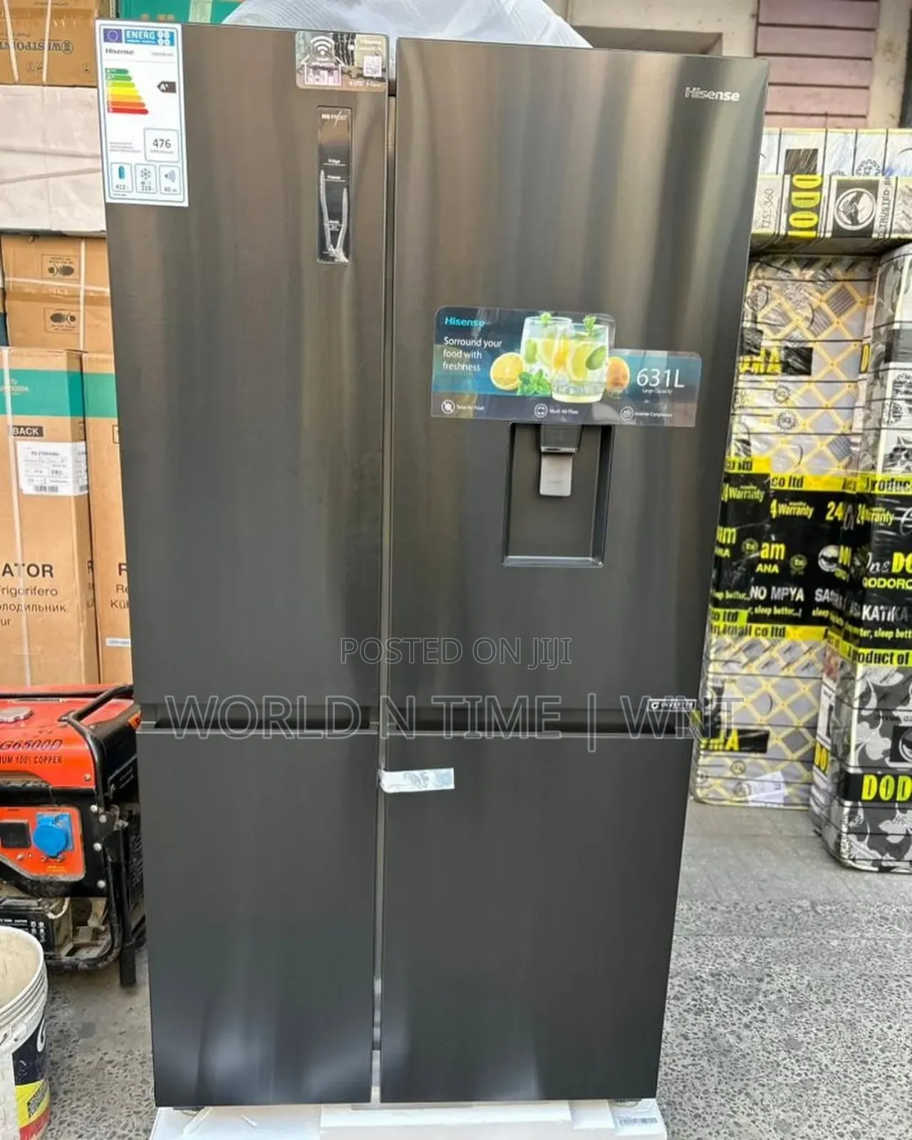 Hisense Fridge H800sb Side by Side 637l Wifi + Inverter